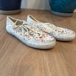 Old Navy Multicolor Floral Canvas Sneakers